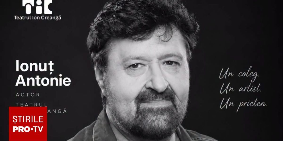 Dramă: Actorul IONUȚ ANTONIE, uitat de lume la moarte. Apel pentru ajutor