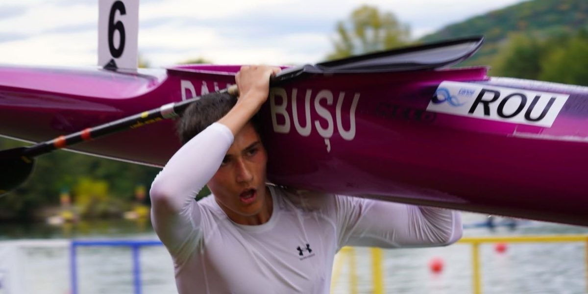 David Bușu, 16 ani, dublu campion național kaiac seniori