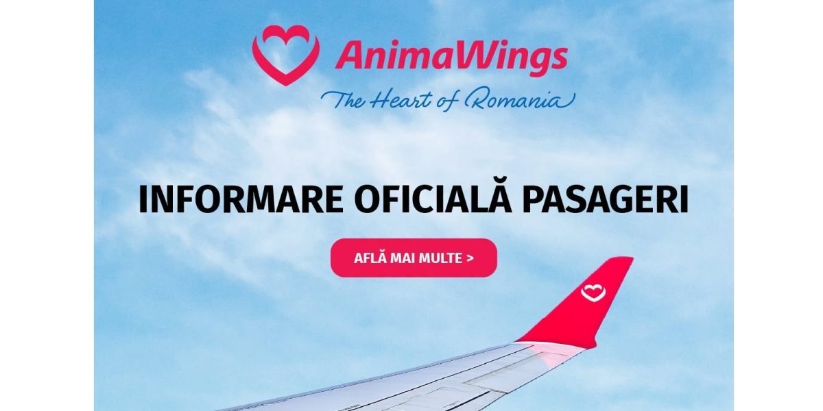ANIMA WINGS în reorganizare judiciară: Anunț oficial din partea companiei