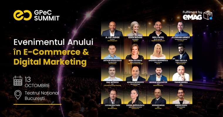 GPeC SUMMIT 13 Octombrie: Liderii online vin la București